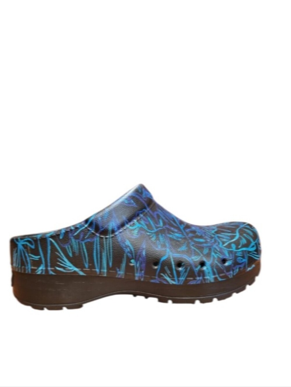 Dansko Blue & Black Patterned Clog Mule